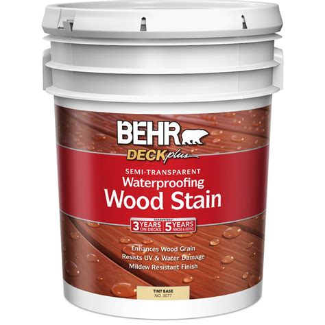 Maintain wood surfaces with this Ultra Classic Pressure-Treated Wood Exterior Stain and Sealer. . Deck stain from home depot